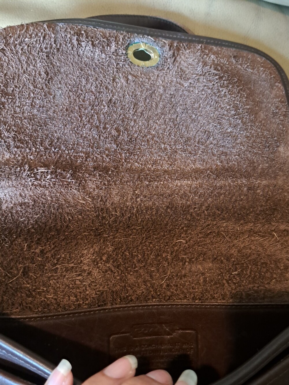 Coach #9755 Brown Leather Crossbody Bag VTG 1980s-1994 - Picture 8 of 12